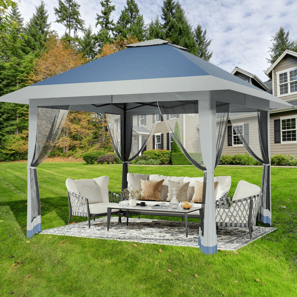 Gazebos - Light Blue + Light Gray - View 1