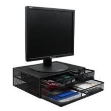 Soporte para Monitor Almacenamiento con Cajas Organizadoras (5507) Cajones extraíbles, almohadillas antideslizantes, malla reforzada. De acuerdo a la normativa CE. - Ver 4