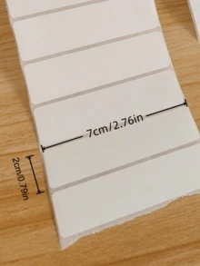 100 piezas Etiquetas de alimentos en blanco impermeables y removibles para congelador, cocina, despensa y frascos - 70*20 mm - Ver 7