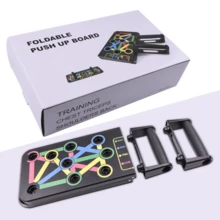 Portable Multi-Function Push-Up Board Set With Handles, Foldable Fitness Equipment For Chest, Abdominal, Arm And Back Training - Multicolor - View 1