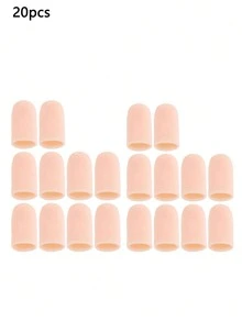 4pcs/6pcs/8pcs Gel Finger Cots, Silicone Finger Protectors, Thumb Support Finger Caps Gloves - Multicolor - View 15