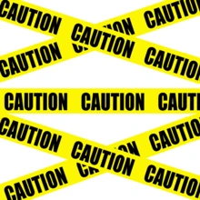 1 Roll Warning Danger Caution Tape, Construction Site Warning Line, Yellow Engineering Vehicle Party Decoration, Halloween Decoration Party Supplies (24/48mm) - CAUTION - View 9