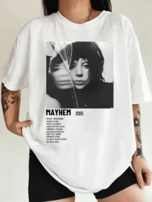 T-Shirt L-LadyS G-GagaS Graphique Chaos - 2025 - White - View 1