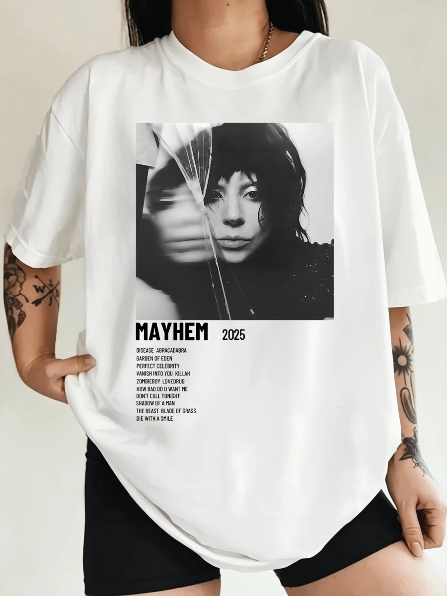 T-Shirt L-LadyS G-GagaS Graphique Chaos - 2025 - White - View 1