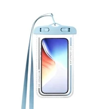 1 セット IPX8 密閉型ダイビング防水をを使用するするスマホケース + 透明で防水性のあるポーチの保護するするセット,水の中ででもタッチ操作がスムーズに反応するするし,落下防止用ヘッドギアけストラップ払ういき,水で泳ぐぐ・シュノーケリング・サーフィン・ラフティング・海水浴・海辺旅行・水中撮影などさまざまなウォータースポーツに最适 - グリーン - チェックする 5
