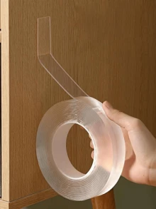 1 Roll Multi-Purpose Double-Sided Tape, Daily Transparent Strong Stretchable Sealing Strip Rubber Sealing Strip, Easy To Use, Stickers, Wall Decals, Vinyl Stickers, Home Decor, Room Decor, Classroom Decor, Office Decor, Wall Decor, Refresh Your Home, Rama Decorative Stickers, Back To School Supplies - Multicolor - View 12