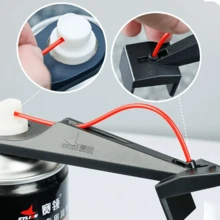 1/2PCS Motorcycle Chain Oiler Spray Lube Oiler Tool Mess-Free Chain Wax Chain Cleaner Attachment Chain Oil Applicator - A - View 4