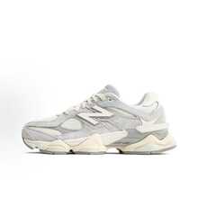 New Balance 9060 - Rain Cloud Grey, Sea Salt & Black Castlerock | Viral 2026 Chunky Platform Sneakers | Premium Suede & Mesh Breathable Trainers | Comfortable ABZORB Midsole Dad Shoes | Authentic Unisex High-Fashion Footwear - Grey White - 查看 1