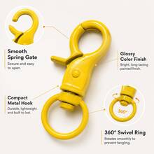 10 piezas de ganchos para llaveros con cierre de langosta DIY, 10 colores, clips giratorios de metal para bolsos, tiradores de cremallera, dijes y accesorios de manualidades - Multicolor - Ver 2