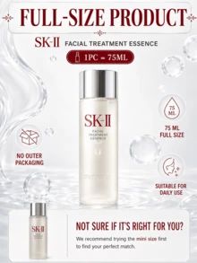 SK-II 面部保養精華液 75/30ml，保濕滋潤、改善暗沉、輕盈質地、煥采活膚，適合所有年齡與膚質 - SK2神仙水 - 查看 5