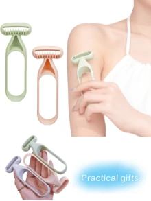 1 Set Portable Low-Irritation Armpit Hair Trimmer, Unisex Leg Hair Shaver, Hair Styling Tool, Beauty Tool, Exfoliating Tool, Razor, Essential For Summer Pool, Back To School And Travel - A - View 1