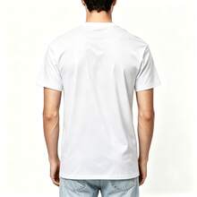 Men's Leopard Print Style T-Shirt Adult Casual - White - View 2