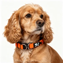 舒適加厚反光寵物項圈，配備雙D型環，適合小型犬與中型犬。柔軟潛水布內裡，觸感舒適且不磨毛；耐用聚酯纖維織帶，夜間出遊反光顯眼；雙D型環分散拉力，可承受較大拉力而不斷裂 - 橘色 - 查看 10
