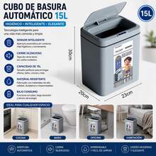 Smart Sensor Bin With Airtight Lid And Odor-Proof Technology, Compatible With Touch Switch, Suitable For Use In Offices/Bathrooms, Waste Bin (Easy To Clean And Durable). - View 2
