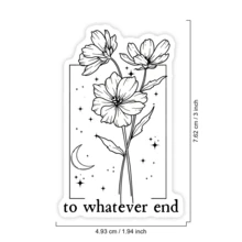 1PC Epic Fantasy Novel Bookish Sticker, Booktok Reader Quote Vinyl Decal For Laptop Water Bottle Notebook E-Reader, Waterproof Book Lover Decal Sticker, Aesthetic Stationery Journaling Scrapbook Gift For Her - S2314 - View 2