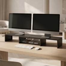 Dual Monitor Stand Riser - View 3
