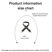 3.8CM 彩色花卉印花可調節替換包包肩帶 - 彩色 - 查看 3