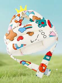 1PC Toddler Protective Cap – Comfortable & Non-Sticky Hair, Sweat-Wicking Moisture Control, Adjustable Head Circumference For Baby 0-2 Years - Multicolor - View 10