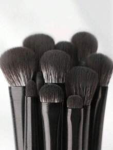 1pc Makeup Brush Set, Eyeshadow Brush, Nose Contour Brush, Eyebrow Pencil, Skin-Friendly Makeup Tools, Portable Travel Size - Black - View 4