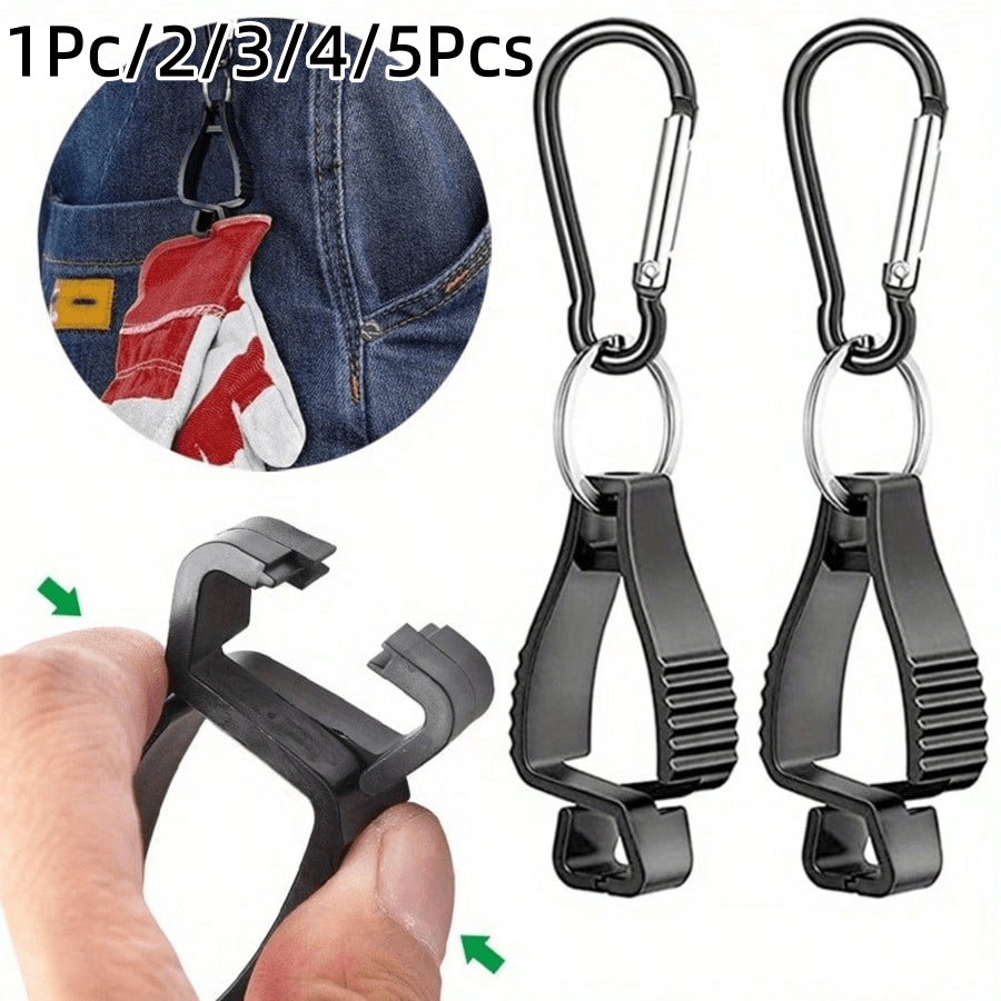 1/2/3/4/5 cái kẹp găng tay, màu ngẫu nhiên, thiết kế cho an toàn lao động, móc khóa nam, kẹp thắt lưng găng tay, kẹp an toàn lao động, giá giữ găng tay, dùng cho vòng đai bảo vệ cho công nhân xây dựng, kẹp găng tay chống thất lạc phù hợp cho sử dụng công nghiệp và chuyên nghiệp