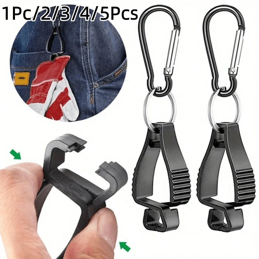 1/2/3/4/5 cái kẹp găng tay, màu ngẫu nhiên, thiết kế cho an toàn lao động, móc khóa nam, kẹp thắt lưng găng tay, kẹp an toàn lao động, giá giữ găng tay, dùng cho vòng đai bảo vệ cho công nhân xây dựng, kẹp găng tay chống thất lạc phù hợp cho sử dụng công nghiệp và chuyên nghiệp - Nhiều màu - Xem 1