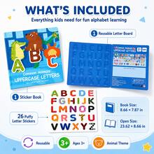 Children's Early Education Bubble Jelly Sticker Book, Reusable Sticker Book, Baby Hand-Eye Coordination Brain Teaser Puzzle Toy, Quiet Early Education Book, Foldable Bubble Sticker Jelly Sticker Book, Kindergarten Early Education Cognitive Toy - Multicolor - View 5