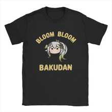 Camiseta gráfica Nahida Bloom Bakudan Chibi para hombres, 100% algodón, cuello redondo, manga corta, ropa de regalo - Negro - Ver 1