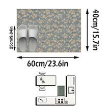 1件法式古典奢華清新花卉印花長方形柔軟仿羊絨可機洗地毯，適用客廳、臥室、玄關、浴室、走廊、陽台、廚房，室內/室外四季通用大尺寸地墊，家居裝飾 - 彩色 - 查看 12
