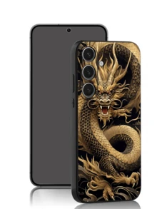 1件超酷時尚金龍保護殼 黑色TPU軟殼 耐磨防震 全包覆 相容於 Honor Galaxy A04e/A05s/A13/A14/A15/A34/A35/A50/A52/A53/A54/S21/S22/S23/S24/S25/S25Ultra/S25 FE/S26/S26PLUS/S26ULTRA/S26 EDGE/ 6A/7A/8A/ 12T/13T/14T - 黑色 - 查看 2
