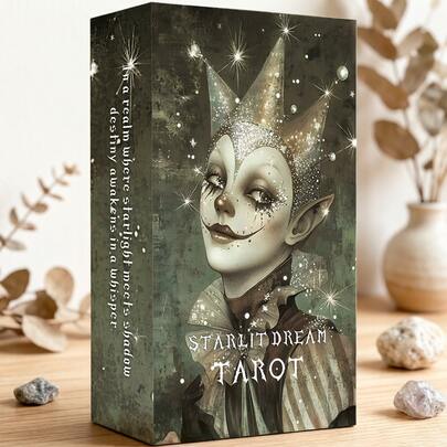 1 Caja de Cartas de Tarot de Alta Calidad, 78 Cartas Coleccionables + 1 Carta de Instrucciones, Suministros de Adivinación y Adivinación, Cartas Coleccionables