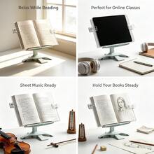 Children's And Adults' Common Name Bookshelf With Adjustable Lifting Reading Rack, Student Multifunctional Book Holder, Guest Room Book Tablet - A - View 5