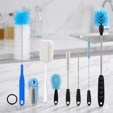 2/4/9pcs Long Handle Bottle Brush Tube Cleaning Lab Set, Cup Cleaning Brush, Suitable For Cleaning Narrow Mouth Beer Bottles, Wine Decanters, Tubes, Lids, Sinks, Bottle Cap Covers - A - View 14