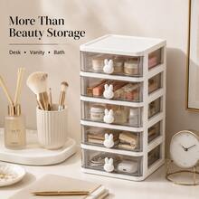 3/4/5 Layer Rabbit Storage Box, Hair Accessory Organizer, Hair Clip Storage Box, Jewelry Box, Cosmetic Organizer, Packaging Jar, Jewelry Storage Bag, Toiletry Bag - Suitable For Student Room, Bathroom And Bedroom; Perfect For Back To School, Autumn Decor, Bathroom Decor And Accessories, Home Essentials, Storage And Organization - Multicolor - View 5