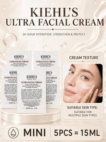 Kiehl's Ultra Facial Cream, ukuran sampel 3ml, 3/5 pcs, melembapkan secara mendalam dan memperkuat lapisan pelindung kulit, menyegarkan dan menutrisi, cocok untuk semua jenis kulit. - Krim Wajah Pelembap Tinggi - 3ml - Set - View 12