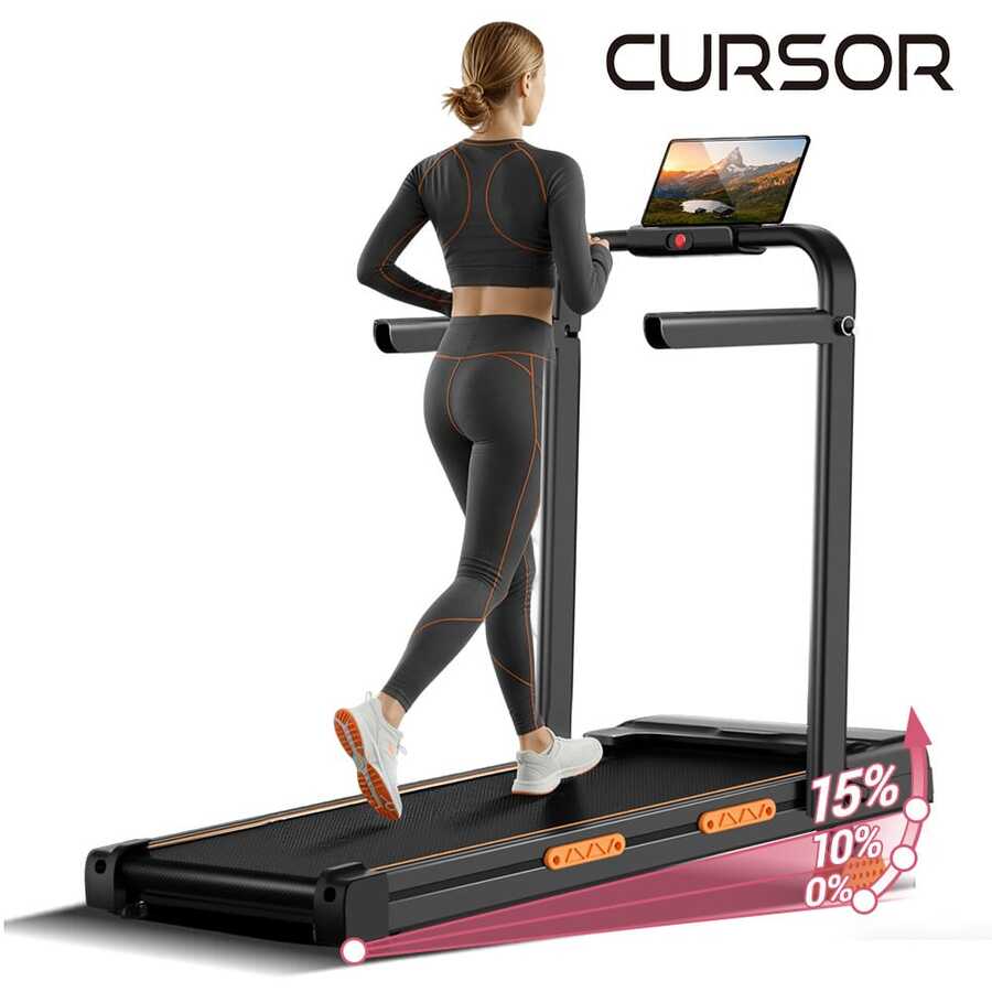 CURSOR FITNESS 3 In 1 Walking Pad With 15% Incline, 6.3MPH Treadmill For Home Use With Incline, LED Display, 2.5 HP Quiet Small Walking Machine For Home And Office, Maximum User Weight 300Lbs. - View 1