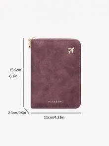 Passport Holder With Zipper, Slots For ID Card And Credit Card, Portable Foldable Storage Bag, Essential Travel Document Organizer, Fashionable Design, Suitable For All Seasons, Indispensable Travel Accessory Passport Cover Passport Case For Travel Lightweight Waterproof Airplane Vacation Travel Accessories Holiday Essential Summer Travel Essentials - Multicolor - View 5
