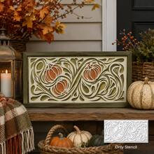 Autumn Pumpkin Taco Reusable Painting Stencils, Suitable For DIY Crafts, Thanksgiving, Halloween, Holiday Home Wall Decor, Scrapbooking, Porch Canvas Art, Vintage Scroll Vine Leaf Pattern Stencil Set, Holiday Celebration Handmade Supplies Art Projects - Sets - View 10