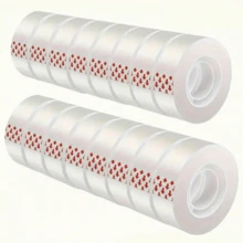 1.2cm Wide Transparent Mini Stationery Tape Roll, Thickened Strong Adhesive Clear Tape, Suitable For Office, School, Gift Wrapping, Paper Repair And Daily Craft Use - Transparent Self-adhesive Tape - View 3