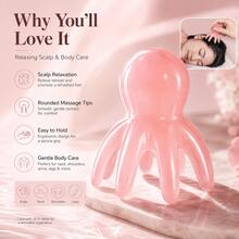 Octopus Scalp Massager, Scalp Massage Tool, Head Massager, Head Scratcher, Manual Massager, Body Massager, Relaxation Massager, Handheld Massage Tool, 8 Claw Head Massage Tool For Scalp Relaxation, Face Massage, Stress Relief, Home, Spa And Daily Use - Multicolor - View 3