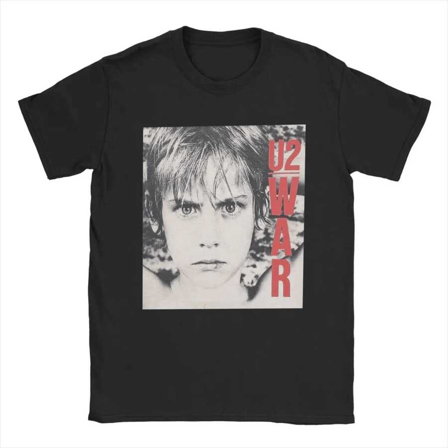 Camisetas para hombres vintage 100% algodón, camiseta de cuello redondo de manga corta con estampado gráfico - Negro - Ver 1