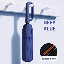 1pc Windproof Automatic Folding Umbrella, Dual-Use UV Protection Sun Umbrella, Large Canopy, With Backpack Hook, Easy Storage, Unisex Rain & Sun Umbrella, Suitable For School, Office, Home, Travel, Spring & Summer Choice, Bridesmaid Gift - A - View 13