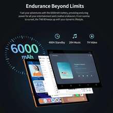 Qetupa Android 15 八核心 2.0GHz 平板電腦，4GB+64GB/128GB，1280*800 HD 觸控螢幕，5MP+13MP 雙鏡頭，6000mAh 電池，雙頻 2.4G/5G WiFi 802.11ac，BT5.2，無 SIM 卡槽，無廣告辦公會議平板，禮品平板（不含適配器） - 粉色 - 查看 3
