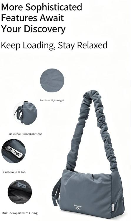 Bolso Bandolera con Cordón, Bolso de Hombro para Viajes Diarios, Ligero, Bolso Versátil para Estudiantes, Gran Capacidad, Estilo de Lujo, Regalo - Talla única para todos - Ver 1