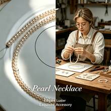 1 Strand 4.5-5mm Freshwater Pearls, Suitable For Handmade DIY Flat Pearl Half-Finished Products - Freshwater Pearl DIY Loose Pearl - View 2
