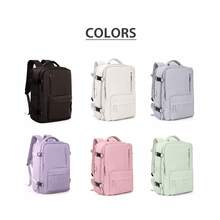 Large‑Capacity 43*30*20cm Waterproof Backpack With Shoe Pocket, Dry‑Wet Separation, Laptop Sleeve And USB Port. Available In Five Tones. Sleek‑Styled - Purple - View 8
