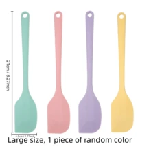 5pcs Silicone Scraper Set, Rubber Scraper, 8.3 Inch Cream Scraper, Butter Scraper, Small Rubber Scraper, Suitable For Kitchen, Baking, Cooking, Mixing Tools, Durable Kitchen Utensils, 1/3/5/8pcs Pack - View 15
