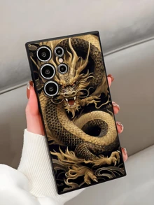 1件超酷時尚金龍保護殼 黑色TPU軟殼 耐磨防震 全包覆 相容於 Honor Galaxy A04e/A05s/A13/A14/A15/A34/A35/A50/A52/A53/A54/S21/S22/S23/S24/S25/S25Ultra/S25 FE/S26/S26PLUS/S26ULTRA/S26 EDGE/ 6A/7A/8A/ 12T/13T/14T - 黑色 - 查看 3