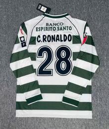 0103 Sporting CP Home  Ronaldo Long-Sleeve Jersey - Olive Green - View 1