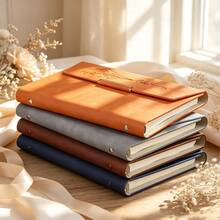 Cuaderno de cuero personalizado con nombre, juego de diario A5 de hojas sueltas personalizado con bolígrafo a juego, regalo de Día del Maestro, graduación, papelería de oficina, útiles escolares - multicolor - Ver 4