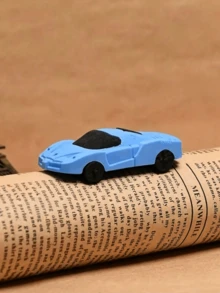 1/4/8個迷你賽車橡皮擦－亮黃色、紅色、綠色、藍色－合成橡膠鉛筆橡皮擦，適用於居家、學校、教室獎勵、獎品、禮物與趣味文具，學習用品｜亮色橡皮擦，返校季必備 - 塞車橡皮擦 - 查看 3